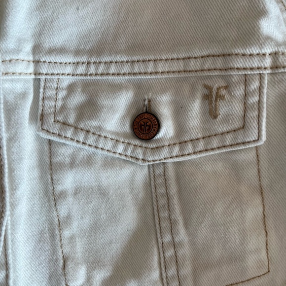 Frye Ivory Button-Up Jean Mini Dress - Picture 4 of 5